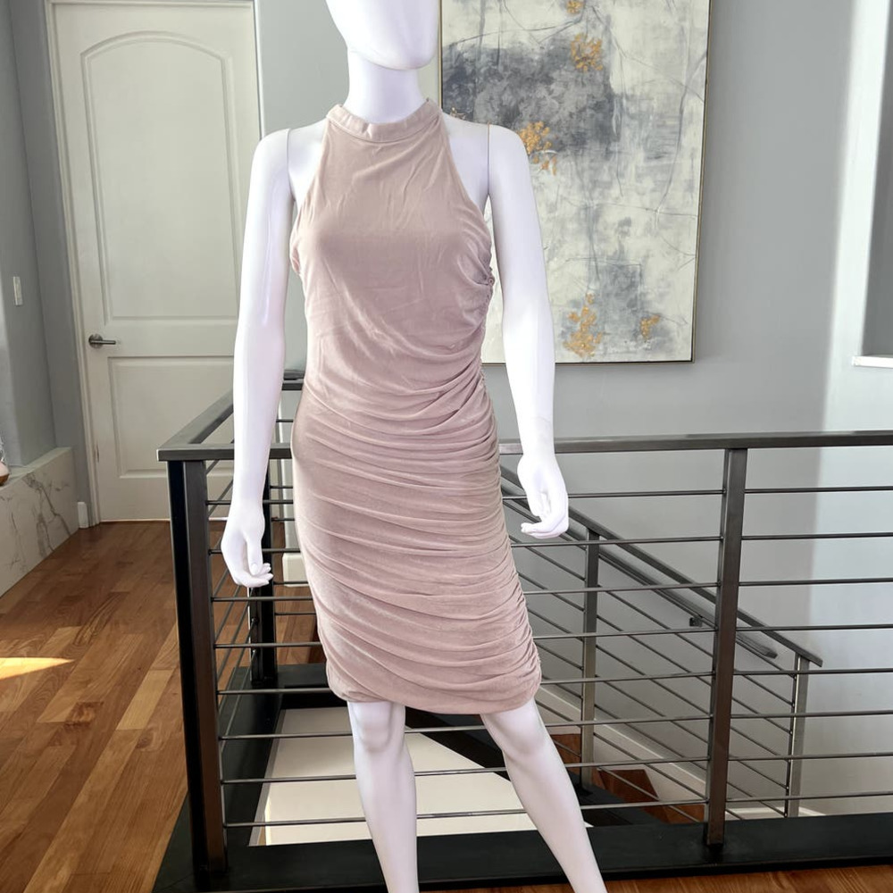 Ser.o.ya Cosette Mini Dress in Beige